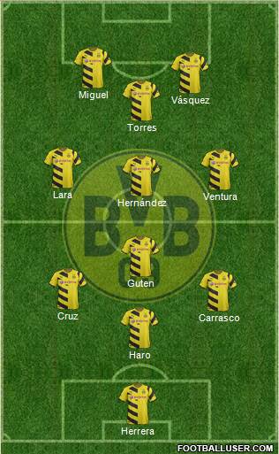 Borussia Dortmund Formation 2015