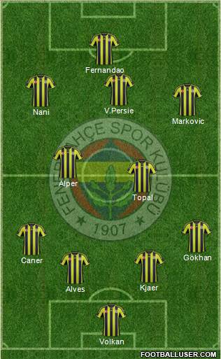 Fenerbahçe SK Formation 2015