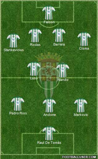 Córdoba C.F., S.A.D. Formation 2015