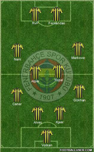 Fenerbahçe SK Formation 2015