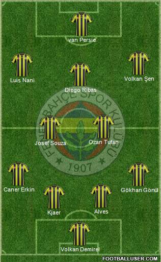 Fenerbahçe SK Formation 2015
