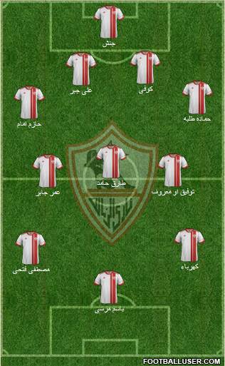 Zamalek Sporting Club Formation 2015