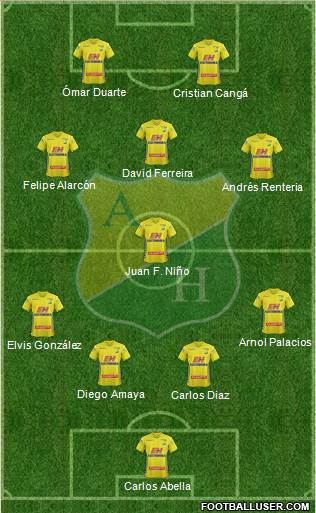 CD Atlético Huila Formation 2015