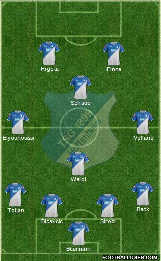 TSG 1899 Hoffenheim Formation 2015