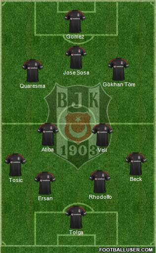 Besiktas JK Formation 2015