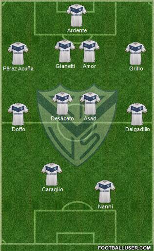 Vélez Sarsfield Formation 2015