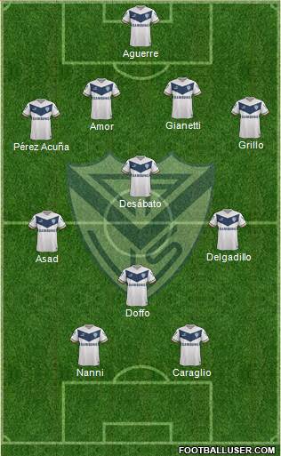 Vélez Sarsfield Formation 2015