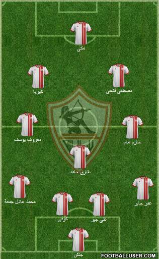 Zamalek Sporting Club Formation 2015