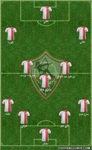 Zamalek Sporting Club Formation 2015