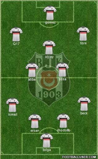Besiktas JK Formation 2015