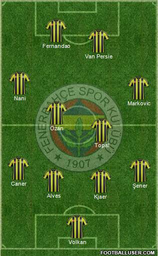 Fenerbahçe SK Formation 2015