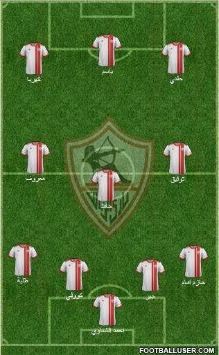 Zamalek Sporting Club Formation 2015