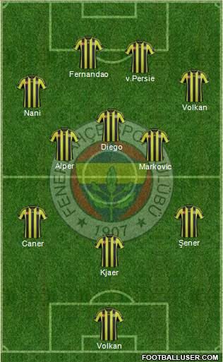 Fenerbahçe SK Formation 2015