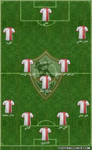 Zamalek Sporting Club Formation 2015