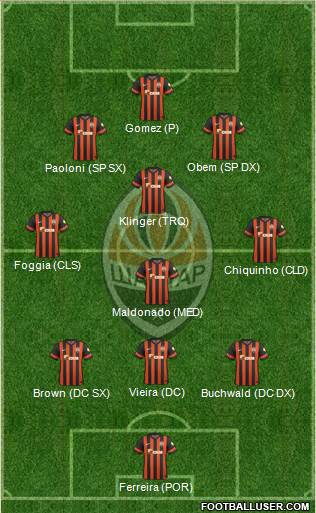 Shakhtar Donetsk Formation 2015