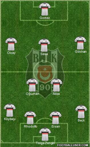 Besiktas JK Formation 2015