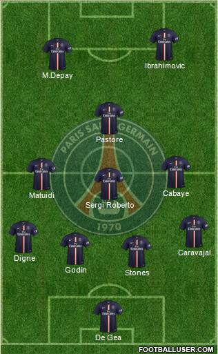 Paris Saint-Germain Formation 2015