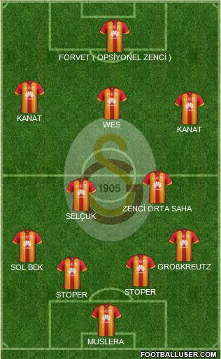 Galatasaray SK Formation 2015