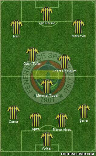 Fenerbahçe SK Formation 2015