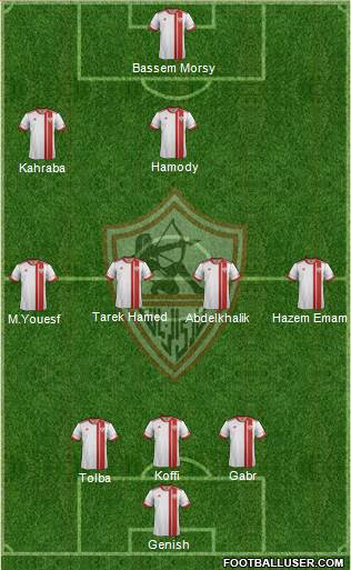 Zamalek Sporting Club Formation 2015