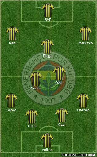 Fenerbahçe SK Formation 2015