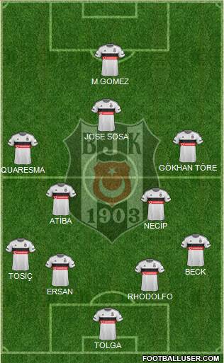 Besiktas JK Formation 2015