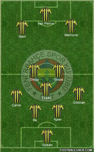 Fenerbahçe SK Formation 2015