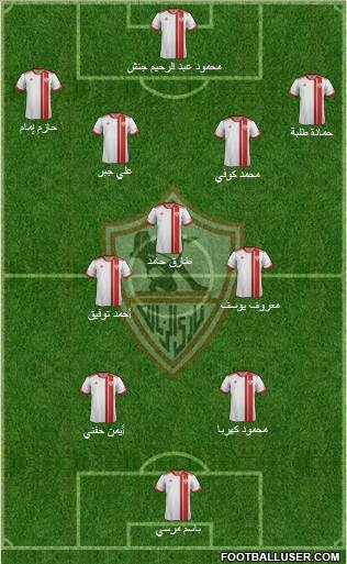 Zamalek Sporting Club Formation 2015
