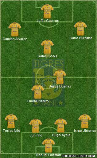 Club Universitario de Nuevo León Formation 2015