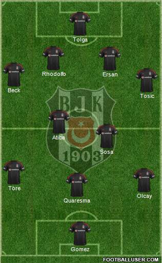 Besiktas JK Formation 2015