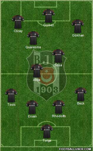 Besiktas JK Formation 2015