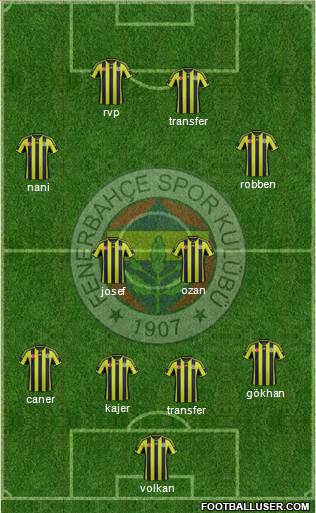 Fenerbahçe SK Formation 2015