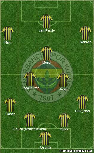 Fenerbahçe SK Formation 2015
