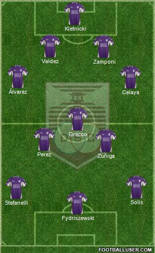 Defensor Sporting Club Formation 2015