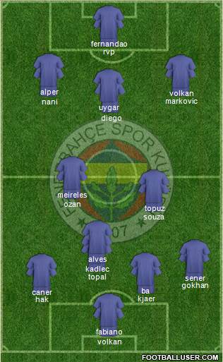 Fenerbahçe SK Formation 2015