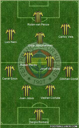 Fenerbahçe SK Formation 2015