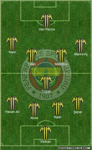 Fenerbahçe SK Formation 2015
