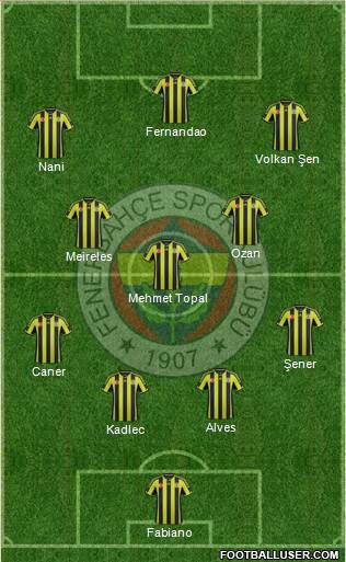 Fenerbahçe SK Formation 2015