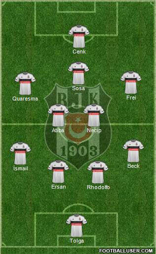 Besiktas JK Formation 2015