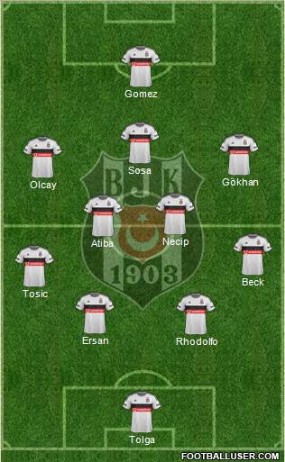 Besiktas JK Formation 2015