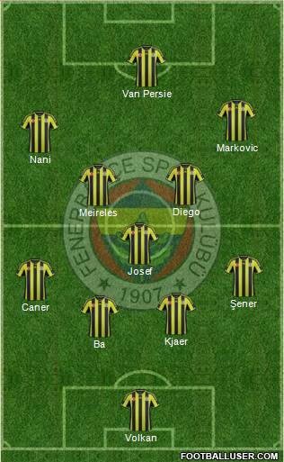 Fenerbahçe SK Formation 2015