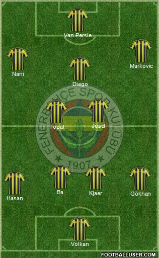 Fenerbahçe SK Formation 2015
