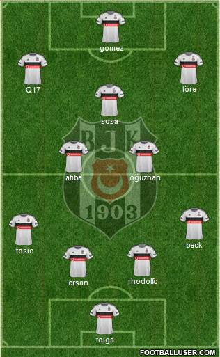 Besiktas JK Formation 2015