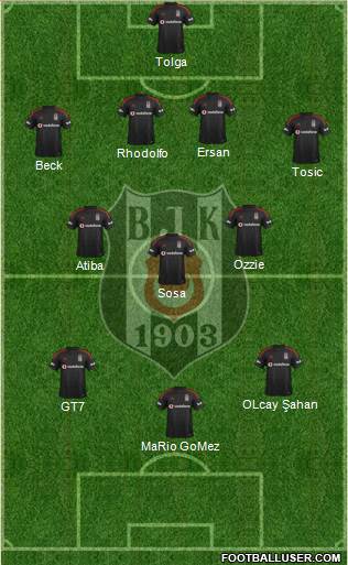 Besiktas JK Formation 2015