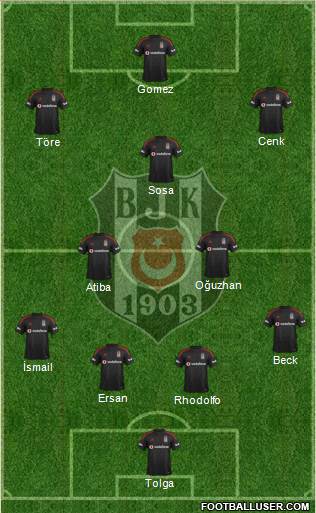 Besiktas JK Formation 2015