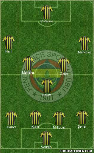 Fenerbahçe SK Formation 2015
