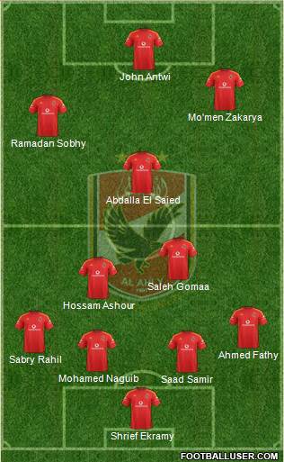 Al-Ahly Sporting Club Formation 2015