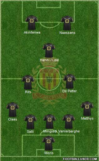 Yellow Red KV Mechelen Formation 2015
