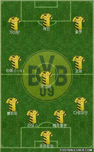 Borussia Dortmund Formation 2015