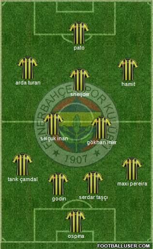 Fenerbahçe SK Formation 2015
